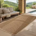 Produktbild: SIMPEX Indoor Outdoor Teppich Wetterfest pflegeleicht im natürlichen Jute-Look, Sisal Teppich Wohnzimmer, Küche, Terrasse, Garten und Balkon, 80x150 cm