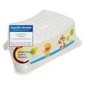 Produktbild: KiNDERWELT Premium Tritthocker für Kinder und Babys, Winnie Puuh Design in Perlweiß, Tritthocker Stufe für Kleinkinder ab 18 Monaten, abwischbar, rutschfest und BPA-frei