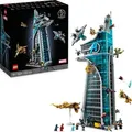 Produktbild: LEGO Marvel Avengers Tower, großes Set, Modellbausatz für Erwachsene mit Quinjet-Flugzeug, plus 31 Minifiguren inkl. Iron Man & Thor Figuren, Val...