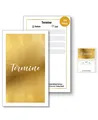 Produktbild: ® | 200 x Terminzettel gold | mit hochwertiger Goldfolienprägung | 4 Termine ...