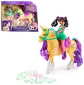 Produktbild: Unicorn Academy Set - Ava und Pflanzen-Magie Leaf mit echter Mähne und Schweif sowie magischer Leuchtfunktion, ca. 12 cm große Originalfiguren zur beliebten Netflix Serie, für Kinder ab 4 Jahren