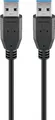 Produktbild: USB-A-Kabel, USB 3.0, 1,8 m, schwarz 3m