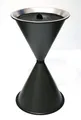 Produktbild: Standaschenbecher Diabola 71x40 cm + 25 kg Quarzsand graphit Marke Szagato Made in Germany (Industrie Standaschenbecher modern Design Aschenbecher groß stehend aus Metall für innen und außen)