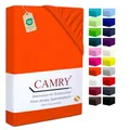 Produktbild: Camry Spannbettlaken 90x200cm - 100x200cm Orange Baumwolle Bettlaken Jersey Spannbetttuch Oeko-Tex