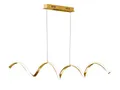 Produktbild: Wofi - LED moderne Spiral- Deckenleuchte Russel Design Deckenlampe (Pendelleuchte), Goldfarbig