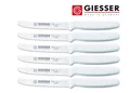 Produktbild: 6er Set Giesser Messer Tomatenmesser Brötchenmesser Universalmesser weiß 11cm
