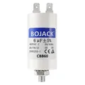 Produktbild: BOJACK CBB60 Motorkondensator 6uF 450V Anlaufkondensator 30x57MM Kondensator 6 µF 450 Volt M8-Stecker, geeignet für Elektromotoren und Schwimmbadpumpen, 50/60Hz