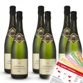 Produktbild: LaCheteau, Crémant de Loire AOP Brut, trocken, sortenreines Weinpaket + VINOX Winecards (6x0,75l)