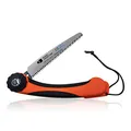 Produktbild: Nordic Pocket Saw Klappsäge – 8“ Frischholz Säbelsägeblatt – Faltbare Beschneidungssäge für den Garten, Camping, Wandern, Bushcraft und Outdoor. Faltbare Handsäge MADE IN SWEDEN – Ver. FOLD