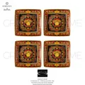 Produktbild: Versace Rosenthal - Medusa Rot - 4 Tasse Quadratisch Gerade CM 12- inch 4.72