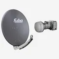 Produktbild: Fuba Sat Anlage 2 Teilnehmer | DAA 780 A Satellitenschüssel 80cm Alu anthrazit (Testergebnis: ausgezeichnet)* + Fuba DEK 217 Twin LNB 2 Teilnehmer (DVB-S2, HDTV, UHD 4K/8K, 3D) mit LTE-Störfilter