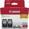 Produktbild: Canon PG-540L Twin Pack - 2er-Pack - L-Größe - Schwarz - original - Hängebox - Tintenpatrone