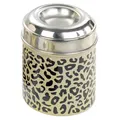Produktbild: Nobby Snack Dose Edelstahl Leopard für Hunde Ø10,5cm Höhe 13cm
