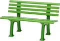 Produktbild: Gartenbank Antigua | 2-Sitzer | Apfelgrün | HxBxT 74x120x54cm | Witterungs- & UV-beständiger Kunststoff | Parkbank Sitzbank Außenbereich Garten Balkon Terrasse