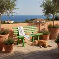 Produktbild: PROREGAL Gartenbank Antigua | 2-Sitzer | Apfelgrün | HxBxT 74x120x54cm | Witterungs- & UV-beständiger Kunststoff | Parkbank Sitzbank Außenbereich Garten Balkon Terrasse