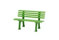 Produktbild: PROREGAL® Gartenbank ANTIGUA aus Kunststoff Parkbank Sitzbank Garten Balkon Terrasse