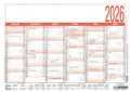 Produktbild: Zettler Arbeitstagekalender A5 2026 - Bürokalender 21 × 15 cm, 6 Monate pro...