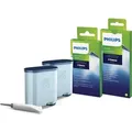 Produktbild: Philips Rundum-Pflegeset für Kaffeevollautomaten, 2 AquaClean Filter, Schmierfett, Milchreiniger + Fettlöser (CA6707/10)