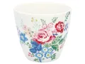 Produktbild: GreenGate - Latte Cup - Elina - Keramik - Farbe: White - (ØxH): 10 x 9 cm