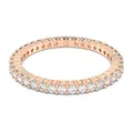 Produktbild: Swarovski Matrix Vittore Ring, Weißer und Rosé Vergoldeter Damenring mit Strahlenden Swarovski Kristallen