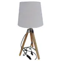 Produktbild: Atmosphera Lampe beige braun mit Bambusstativ Höhe 58 cm Durchmesser 28 cm