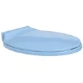 Produktbild: vidaXL Toilettensitz mit Absenkautomatik Blau Oval
