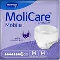 Produktbild: MoliCare Premium Mobile, 8 Tropfen, Gr. M, Hüftumfang 80 - 120 cm 14 St