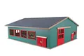 Produktbild: KIDS GLOBE - Freistehender Stall mit Unterstand und Weide – 75 x 68 x 28 cm –...