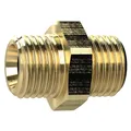 Produktbild: Riegler Doppelnippel 1/4AG x 1/4AG SW17 GL23mm zyl. Messing (131756)