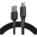 Produktbild: Green Cell - Powerstream – Kabel Usb-a – Micro-usb-kabel 120 Cm, Schnellladung Ultra Charge, Qc 3.0