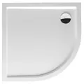 Produktbild: RIHO Davos Viertelkreis-Duschwanne, Ablauf 90mm, mit Füße und Schürze, weiß glänzend, D002020005, Ausführung: 1000x1000x45/25mm