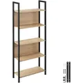 Produktbild: tectake Regal, Natur, Holzwerkstoff, Beton Optik, Rechteckig, 24x165.5x62 cm, Wohnzimmer, Regale, Bücherregale