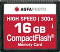 Produktbild: AgfaPhoto Compact Flash, 16GB, 16384 MB, Kompaktflash (CF), 100000 Zyklen pro logischen Sektor, 42.8 mm, 3.3 mm, 36.4 mm