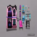 Produktbild: Monster High Buh-tique Hotel Puppenhaus zusammenklappbares Spielset Neu OVP