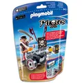 Produktbild: PLAYMOBIL 6165 PIRATES Schwarze App Kanone mit Seeräuber Tüte Piraten SELTEN RAR