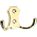 Produktbild: SOTECH Garderobenhaken LENA 2-fach kurz / Messingoptik