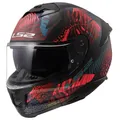 Produktbild: LS2 FF808 Stream 2 Jungle Matt Pink Blue Gr. L Motorradhelm Integralhelm