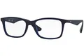 Produktbild: Ray-Ban Herren rx7047 Brille in mattem transparent RX7047 5450 Blau - 54