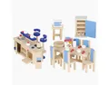 Produktbild: goki Puppenhaus Küche, (packung, 30-tlg., set), Puppenmöbel mit detailverliebten Accessoires