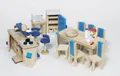 Produktbild: Puppenhausmöbel KÜCHE 30-teilig aus Holz Puppenhaus Einrichtung Puppenmöbel NEU