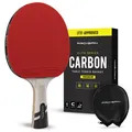 Produktbild: PRO SPIN Carbon Tischtennisschläger | 7-lagiges Schlägerblatt, Offensiv-Gummi...