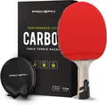 Produktbild: PRO SPIN Tischtennisschläger - Carbon Profischläger, Überlegener Präzision, rot