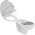 Produktbild: Ideal Standard - Wandtiefspülklosett Kombipaket weiß mit WC-Sitz Sanitär