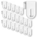 Produktbild: Fensterhaken | Dekohaken | Türhaken | Transparent/Weiß | Fensterdeko | 20 Stück