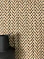 Produktbild: Newroom Vliestapete Hisako Tapete Mustertapete Rattan,Schilf,Geflochten, Schwarz Tapete Landhaus Rattan - Mustertapete Flechtoptik Beige Braun Skandi Modern Schilf Geflochten für Wohnzimmer Schlafzimmer Küche, Flechtoptik