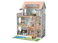 Produktbild: LUPILU XXL Puppenhaus 54-teiliges Set Holz Spielhaus 3 Etagen, +Zubehör +Figuren