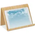 Produktbild: Relaxdays Tablet Ständer, Holz, Schreibtisch, Küche, Bett, Leseständer, modernes Design, Buch-Halter, Kochbuch, natur
