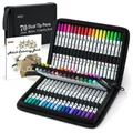 Produktbild: Dual Brush Pens, 70 Farben, Malbuch, -Set, wasserbasierte Tinte, Geschenk