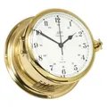 Produktbild: Schatz Glasenuhr Messing 180mm Royal mit Quarzwerk mechanische Glocke 480csa