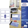 Produktbild: Avery-Zweckform C32015-25 Bedruckbare Visitenkarten, glatte Kanten 85 x 54 mm...